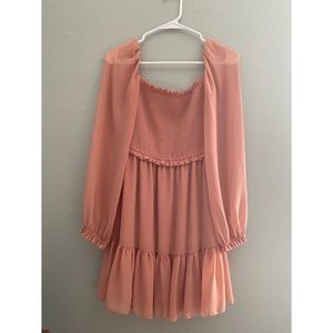 Aritzia Tempest Mini Dress Heirloom Pink Small